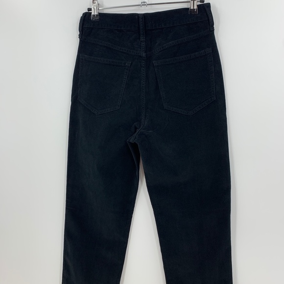 J. Crew High-Rise '90s Classic Straight Corduroy Pants in Black Sz 26 - Picture 5 of 13